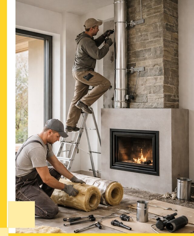 Монтаж дымоходов для каминов в Канске от 16394 р. ЭриданКнс