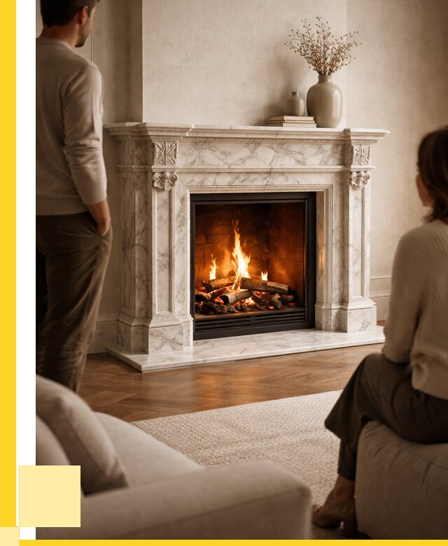 Мраморные камины под ключ в Канске от 273225 р. | ЭриданКнс