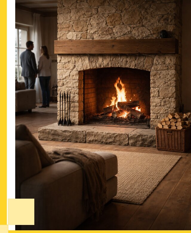 Открытые камины под ключ в Канске от 163935 р. ЭриданКнс