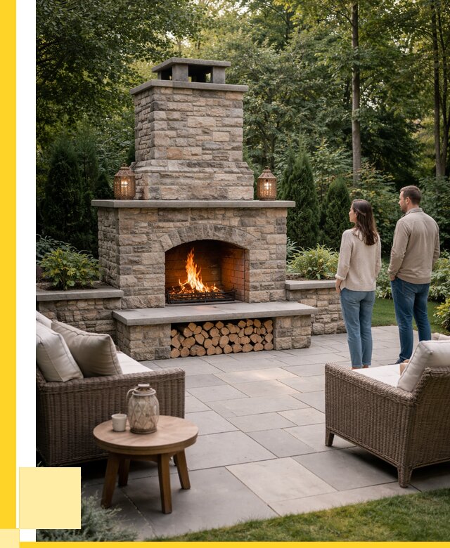 Уличные камины из кирпича в Канске от 163935 р. | ЭриданКнс