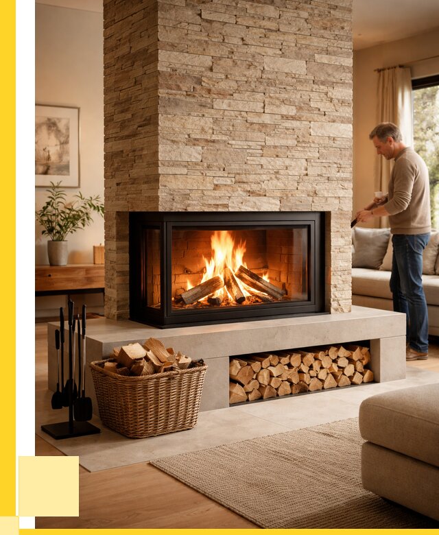 Дровяной камин под ключ в Канске от 218580 р. | ЭриданКнс