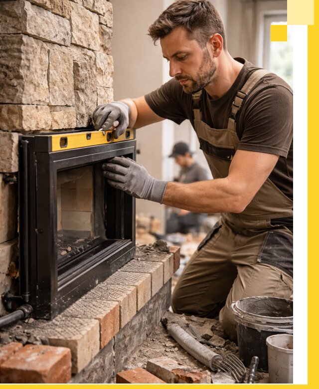 Дровяные камины под ключ в Канске: монтаж, обустройство