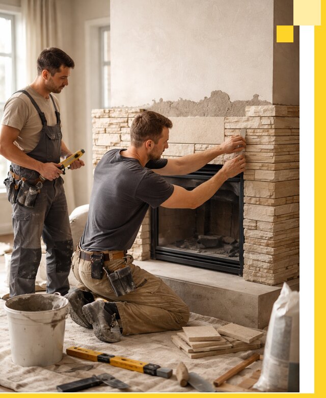 Установка и монтаж каминов для загородного дома в Канске