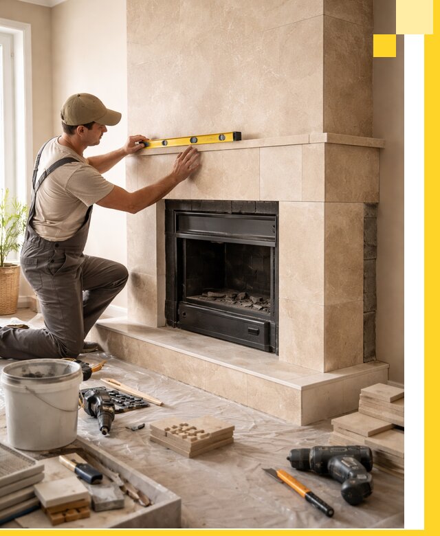 Установка и монтаж каминов в частном доме под ключ в Канске