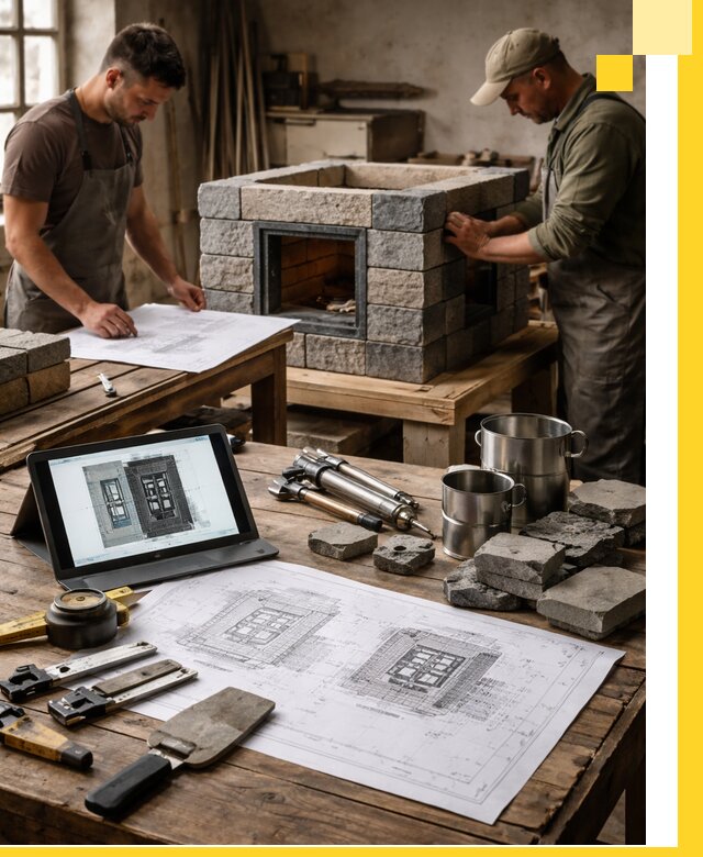 Разработка проектов печей с согласованием и монтажом в Канске