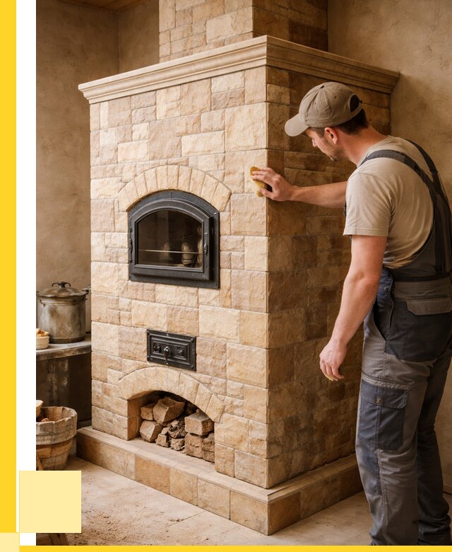 Облицовка печей в Канске от 4918 р. под ключ | ЭриданКнс