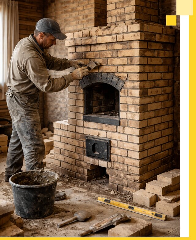 Кирпичные печи под ключ в Канске: проектирование и кладка