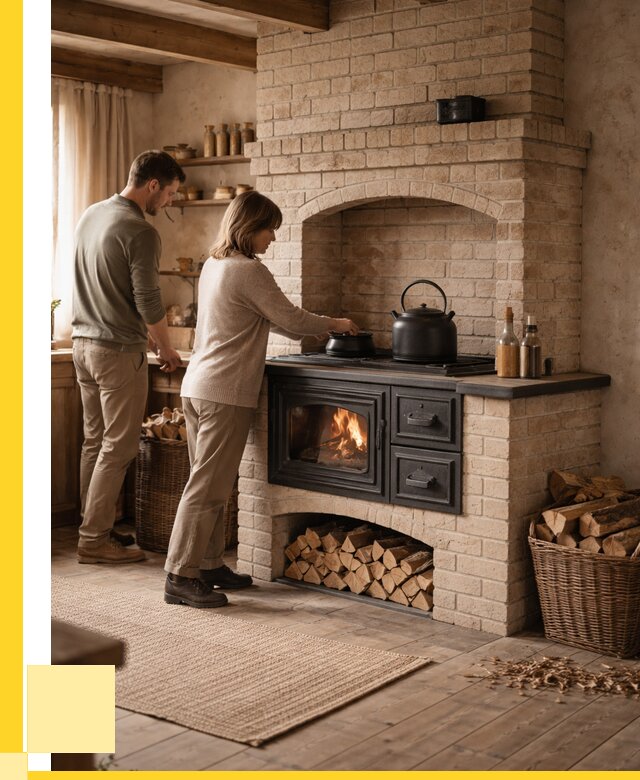 Печи с плитой в Канске от 49181 р. | ЭриданКнс — кирпичная печь