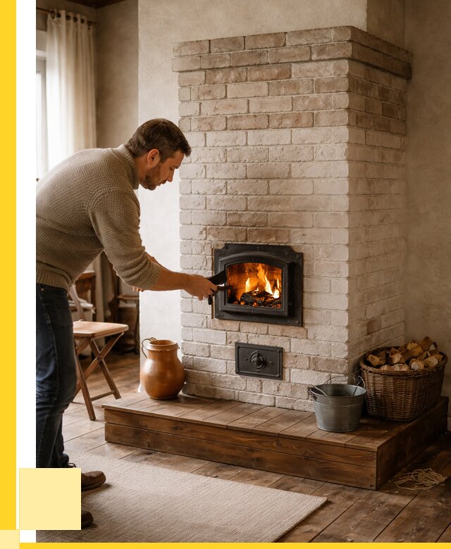 Печь голландка из кирпича в Канске от 92897 р. | ЭриданКнс