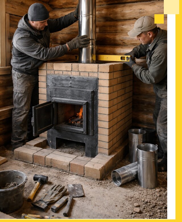 Проектирование, изготовление и установка банных печей в Канске