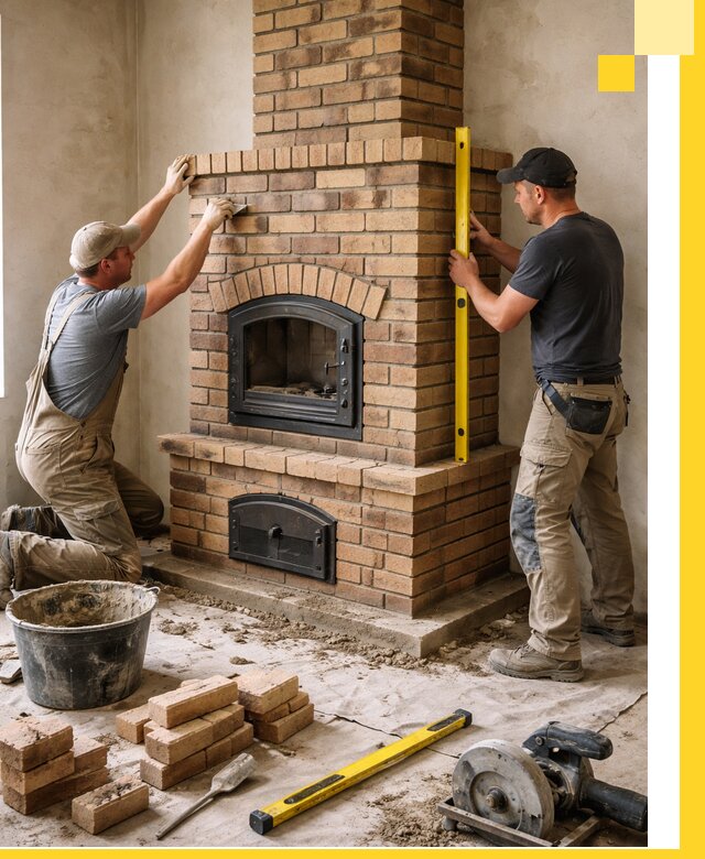 Продажа и установка печей и каминов для дома под ключ в Канске