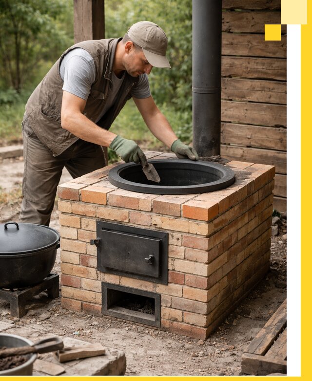 Изготовление и установка печей для казана в Канске под ключ