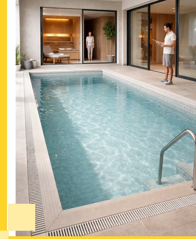 Отделка бассейна пленкой ПВХ в Канске от 3825 р. - ЭриданКнс