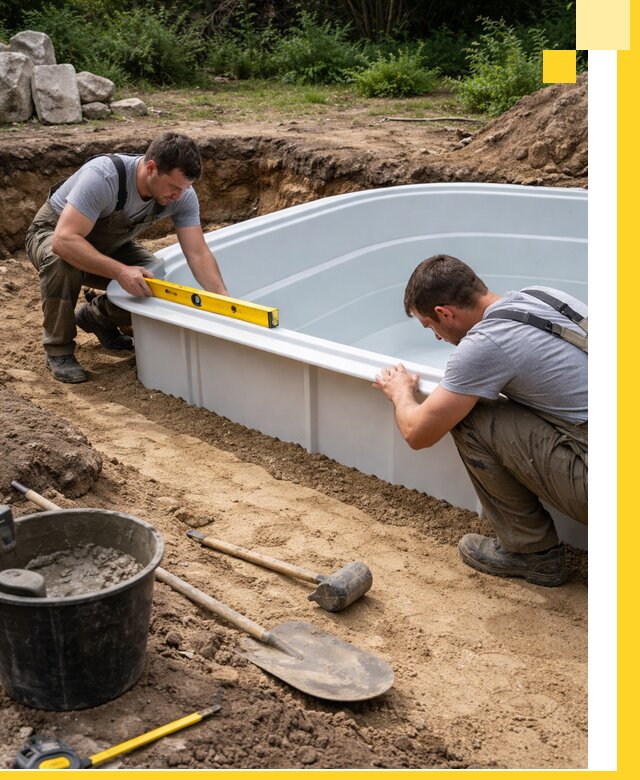 Производство и установка пластиковых бассейнов в Канске под ключ