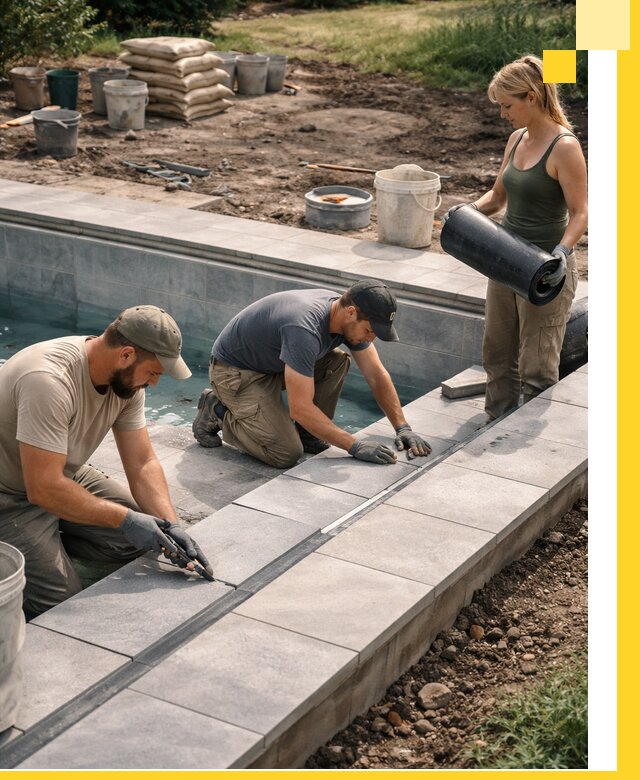 Строительство и монтаж уличных бассейнов под ключ в Канске