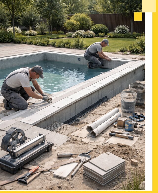 Строительство открытых бассейнов под ключ в Канске профессионально