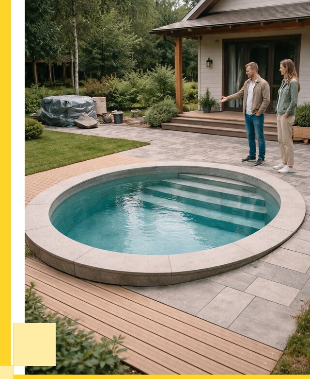 Бассейн на даче под ключ в Канске от 218580 р., ЭриданКнс