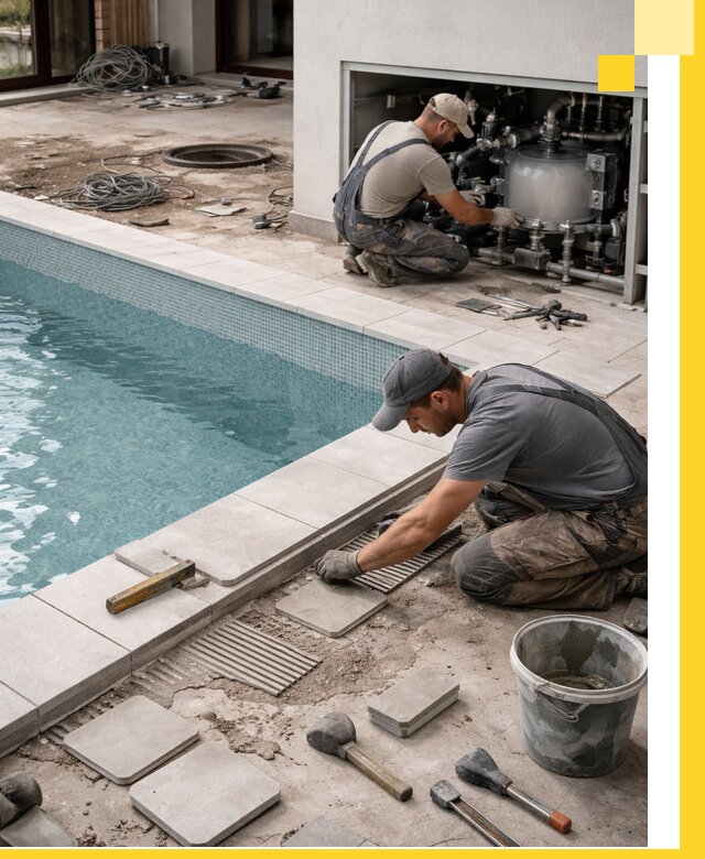 Строительство и монтаж бассейнов в коттедже в Канске