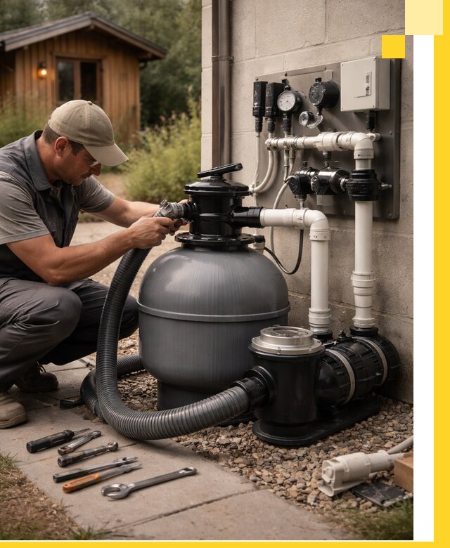 Продажа и монтаж фильтров и насосов для бассейнов в Канске