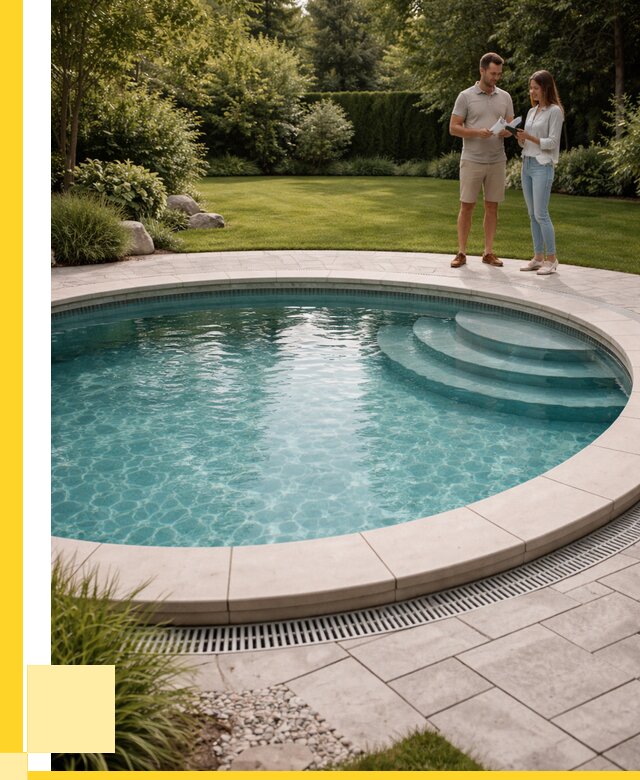 Круглые каркасные бассейны купить в Канске от 273225 р. | ЭриданКнс