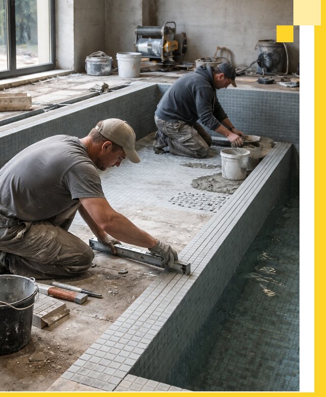 Строительство бассейна в частном доме в Канске под ключ