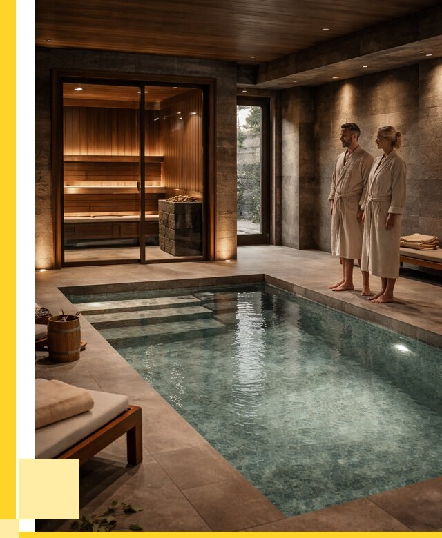 Сауна с большим бассейном в Канске от 1311480 р. ЭриданКнс