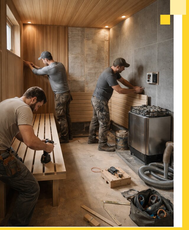 Сауны под ключ в Канске, проектирование, строительство, отделка