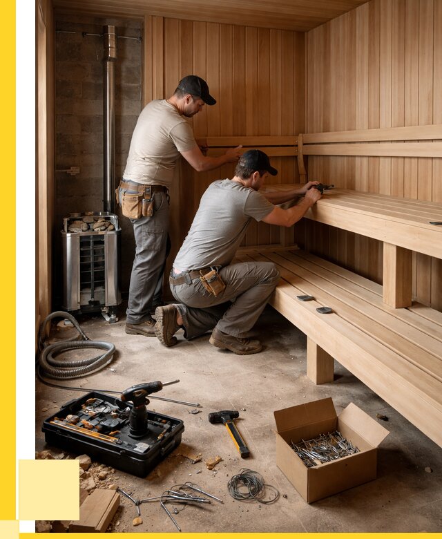 Монтаж саун под ключ в Канске от 131148 р. | ЭриданКнс