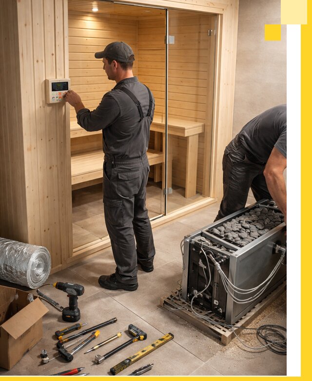 Поставка, установка и монтаж электрических саун в Канске