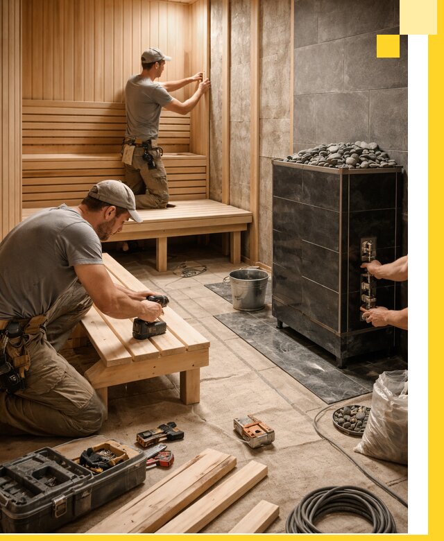 Дизайн и строительство интерьерных саун под ключ в Канске