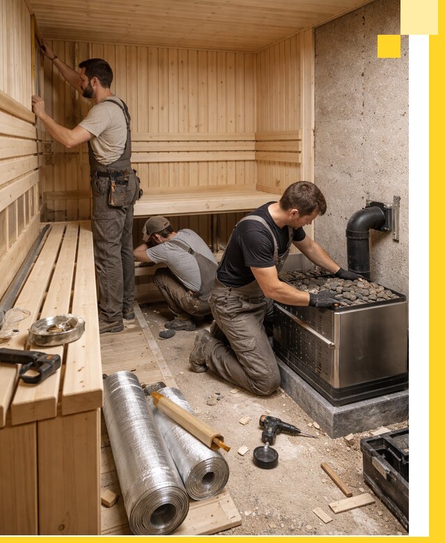 Индивидуальные сауны на заказ в Канске под ключ, проект и монтаж