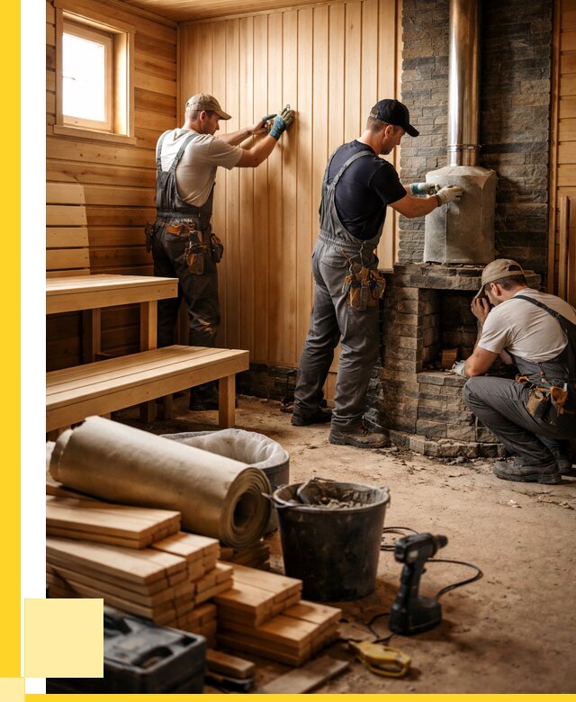 Ремонт бань под ключ в Канске от 49181 р. | ЭриданКнс