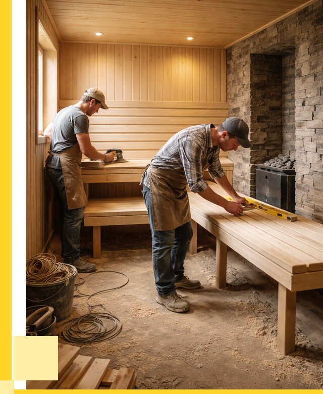 Отделка бани в Канске: внутренняя отделка от 3279 р. | ЭриданКнс