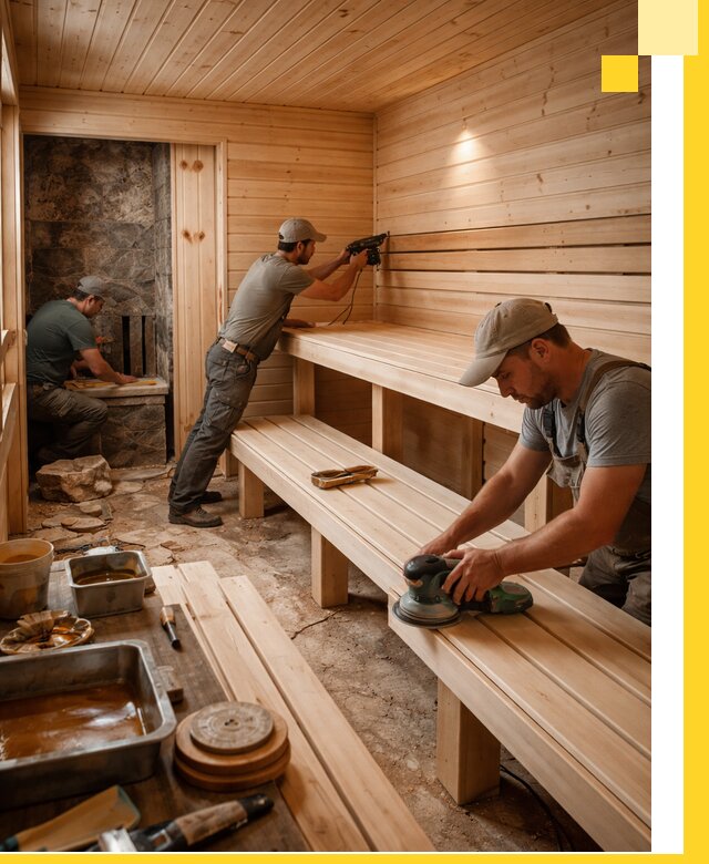 Профессиональная отделка бань в Канске под ключ, с гарантией