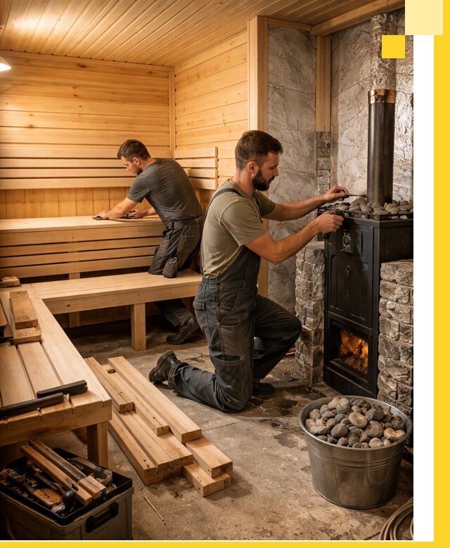 Дизайн и строительство интерьеров бань под ключ в Канске