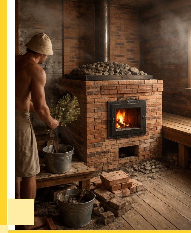 Кирпичные банные печи в Канске от 98361 р. | ЭриданКнс
