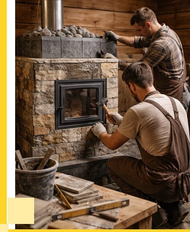 Облицовка банной печи в Канске от 16394 р. | ЭриданКнс