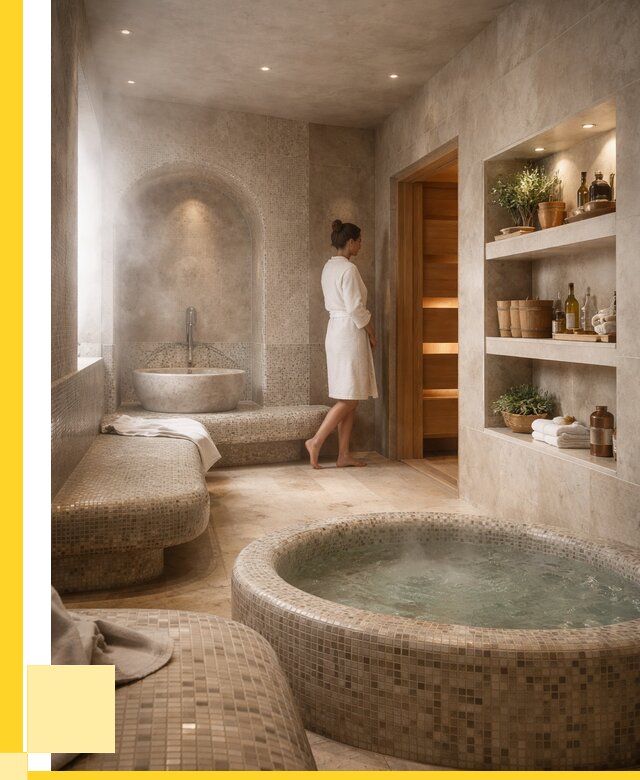 Строительство бани с хамамом в Канске от 819675 р. | ЭриданКнс