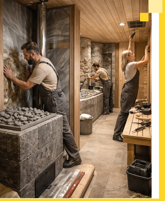 Строительство бань и SPA процедур в Канске под ключ и отделкой