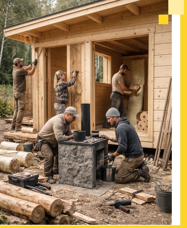 Купить баню под ключ в Канске строительство монтаж отделка