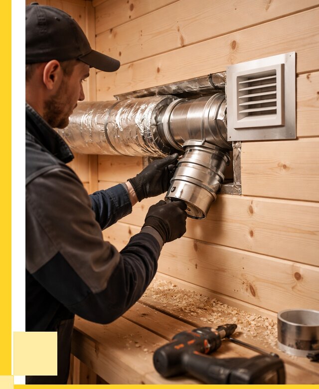 Монтаж вентиляции бани в Канске от 13115 р. | ЭриданКнс