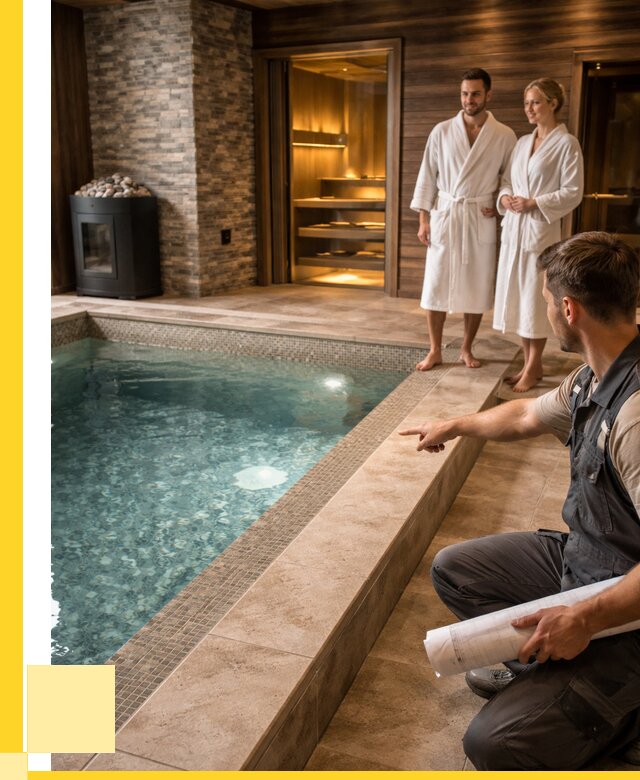 Проект бани с бассейном под ключ в Канске от 71039 р. | ЭриданКнс