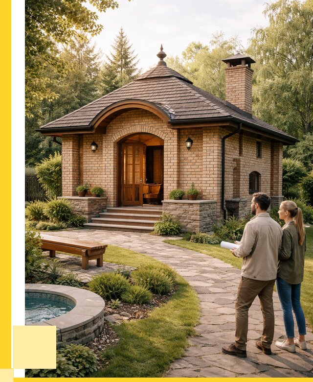 Проект кирпичной бани в Канске от 32787 р. | ЭриданКнс