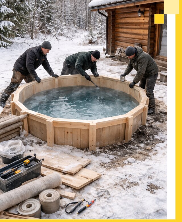 Изготовление и установка ледяных купелей под ключ в Канске